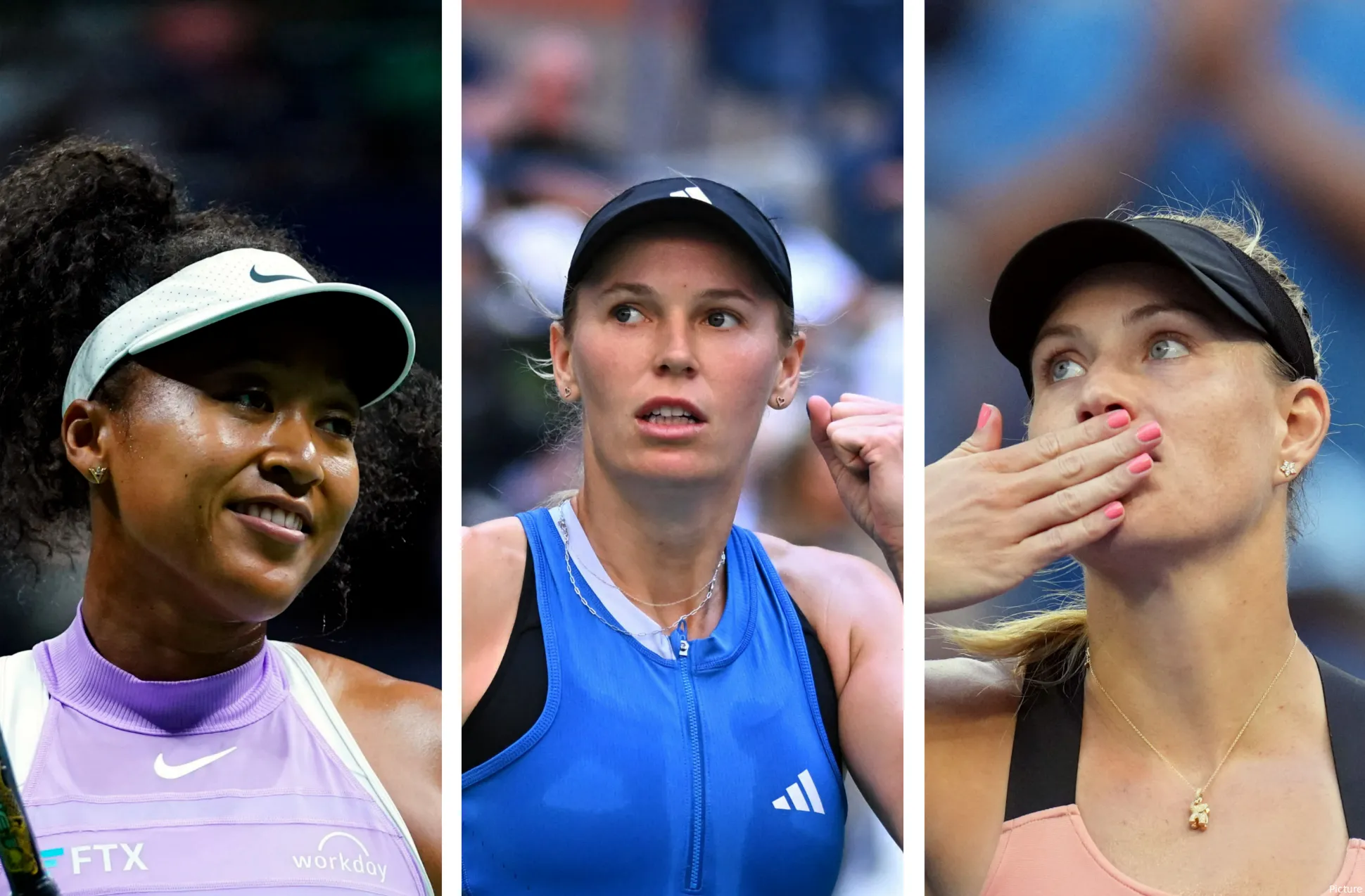 Naomi Osaka, Angelique Kerber and Caroline Wozniacki planned as main